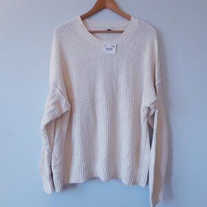 NWT American Eagle 100% Cotton Oversized Knit Sweater L